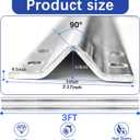 6FT V Track(3FT2),Galvanized Inverted Track for Sliding Rolling Chain Rack Driveway Gate,Railing Track Door, Sliding Car Entry Door, Rolling Driveway Gate