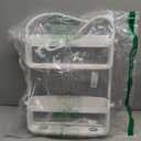 Umbra Flex Hanging Shower Caddy with 2 Shelves, Bathtub Shelf and Bathroom Organizer, White