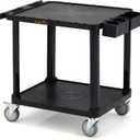 ELAFROS 2-Tier Low Profile Utility Cart, 27.8 x 18 x 26 in
