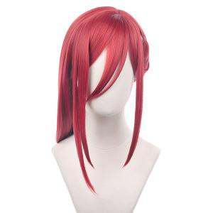 XiongXiongLe Red Long Cosplay Wig Halloween Anime Role Cos Playing Women Costume Wigs for Adult Cos Parties Christmas Daily Wear