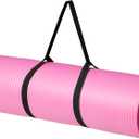 Amazon Basics Extra Thick Exercise Yoga Mat with Carrying Strap, 74"L x 24"W x 0.5"Th