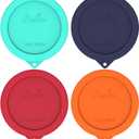Sophico Silicone Replacement Lids for Pyrex and Anchor Hocking Glass Custard Cups 10oz, Round Silicone Cover for Food Storage (Container not Included)