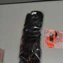 QGZ Ponytail Extension Drawstring Ponytail for Black Women 18 Inch Synthetic Long Afro Curly Fluffy Ponytail for Daily Use(Dark Brown with Golden Blonde Highlights)