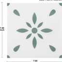 Peel & Stick Floor Tile Stickers Vinyl Flooring for Kitchen Bathroom Pet House and More, Waterproof Removable 8x8 inches 20 Pack (Light Green)