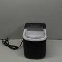 COWSAR Ice Maker Countertop, Portable Ice Machine with Self-Cleaning, 26.5lbs/24Hrs, 9 Bullet Ice Cubes in 6 Mins, Ice Basket and Scoop, Ideal for Home, Kitchen, Bar, Camping (Black)