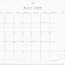 Cabbrix Simplified Desk Calendar 2025-2026 with Desktop Mat, Desk Pad Calendar Large 21" x 16-1/2" Covering July 2025 to June 2026, Monthly Desktop Calendar for Home School and Office (Beige)
