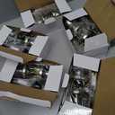 AEEKEL Brushed Nickel Door Knobs Interior Keyless Knob, Privacy Door Knob with Lock, 5 Pack Door Locks for Bedrooms Bathroom, Reversible for Left/Right Door Handle