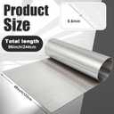 MorningRo 304 Stainless Steel Sheet 48 x 96 Inch, 24 Gauge Brushed Finish with Protective Film, Food Grade Metal Panel for Kitchen Backsplash, Countertop, Wall Panel, DIY Project Corrosion Resistant
