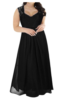 Nemidor Women's Deep- V Neck Sleeveless Vintage Plus Size Bridesmaid Formal Maxi Dress, Size 20