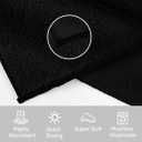 HOMEXCEL Black Washcloths 12 Pack, Highly Absorbent and Soft Microfiber Face Towel, Makeup Remover Towels, Multi-Purpose Wash Cloths for Bathroom, Hotel, Spa, Gym, and Kitchen, 12x12 Inch
