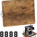 Appliance Slider, Sliding Tray for Coffee Maker, Coffee Pot Slider for Countertop, 360 Rolling Tray Appliance Slider for Kitchen Appliances- Rustic Brown (10 X 12)