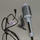 Farery 2.4" Thermal Brush, Large Barrel Heated Round Brush with Triple PTC & 5 Heat Settings (280-420F), Lightweight Dual Voltage for Voluminous Big Curls, Waves & Straightening Long Hair (Blue)