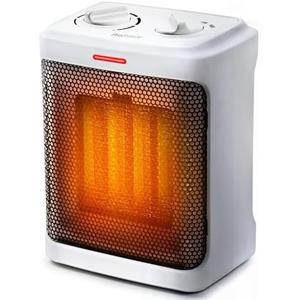 Pro Breeze Space Heater – 1500W Portable Electric Heater for Indoor Use, Ceramic Heater with Adjustable Thermostat, Small Heater for Home, Bedroom, Office, Garage with 3 Operating Modes - White