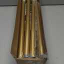 Gold Curtain Rods, Room Darkening Rod for Windows 48 to 90 Inches(4-7.5Ft), Wrap Around Curtain Rods, Heavy Duty Blackout Drapery, Modern Decorative Window Treatment Rod, Gold