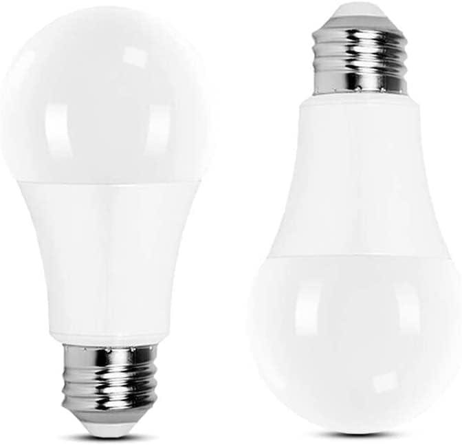 LEONC Design Light Bulbs, Dimmable LED Light Bulbs, 1200 Lumens, 12W(120W Equivalent), UL Listed, 2700K(Warm White), A19/E27 Base, with 3 Levels Brightness, Without Dimmer, Standard Replacement, 2pcs