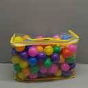 Ball Pit Balls Phthalate Free BPA Free Crush Proof Plastic - 7 Bright Colors in Reusable Play Toys for Kids with Storage Bag