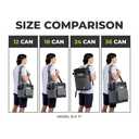 CORE Magnetic Leak Proof 24 Can Soft Cooler with Waterproof Zipper | Insulated Bag Portable Ice Chest Box | Best Backpack Cooler for Food & Beverages for Tailgating, Car Camping, and Family Picnics