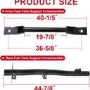 Front Fuel Tank Support Crossmember and Rear Tank Support Crossmember Fit for 1999-2006 Chevy Silverado GMC Sierra 1500 2500