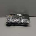 2pcs Halloween Garland with Lights 5.5Ft Black Garland with Artificial Rose Artificial Hanging Fall Leave Vines for Halloween Porch Fall Thanksgiving Table Decor (Black Rose)