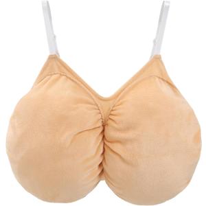 FURPHI Fake Chest for Old Lady Grandma Cosplay Hollween Funny Costume Accessories (Medium)