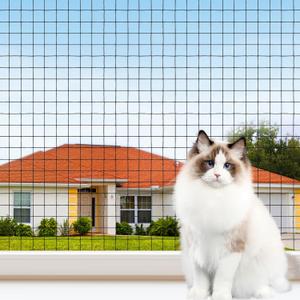 YeeBeny Cat Netting Balcony, 10x13 Ft Steel Wire Reinforced Safety Net for Cat, Cat Balcony Protection Netting, Anti-Fall Pet Balcony Netting Suitable for Balcony Window Staircase Terrace