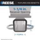 Reese Towpower 77230 Class I Insta-Hitch with 1-1/4" Square Receiver opening