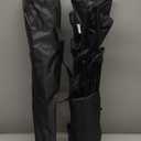 ALPHA CAMP Oversized Camping Folding Chair, Heavy Duty Support 450 LBS Steel Frame Collapsible Padded Arm Chair with Cup Holder Quad Lumbar Back, Portable for Outdoor