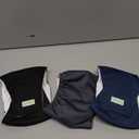 Wegreeco Washable Male Dog Belly Band - Pack of 3 - Washable Male Dog Belly Wrap, Small Doggie Dog Diapers Male for Doggy Puppy (Black, Charcoal, Navy, Small)