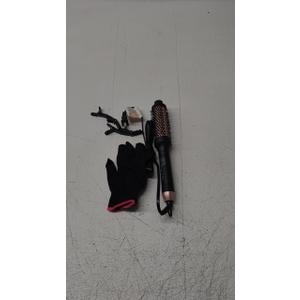 Infrared Bounce Brush, Heated Thermal Round Brush with Negative Ion Technology, 8 Heat Settings for Blowout Look with Hair Care Oil, Straightening & Curling, 1.5" Barrel for All Hair Types, Black