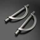 Amerdeco 10 Pack Brushed Satin Nickel Cabinet Pulls 5 Inch(128MM) Hole Centers Kitchen Cabinet Handles Hardware Kitchen Handles for Cabinets Cupboard Handles Drawer Pulls