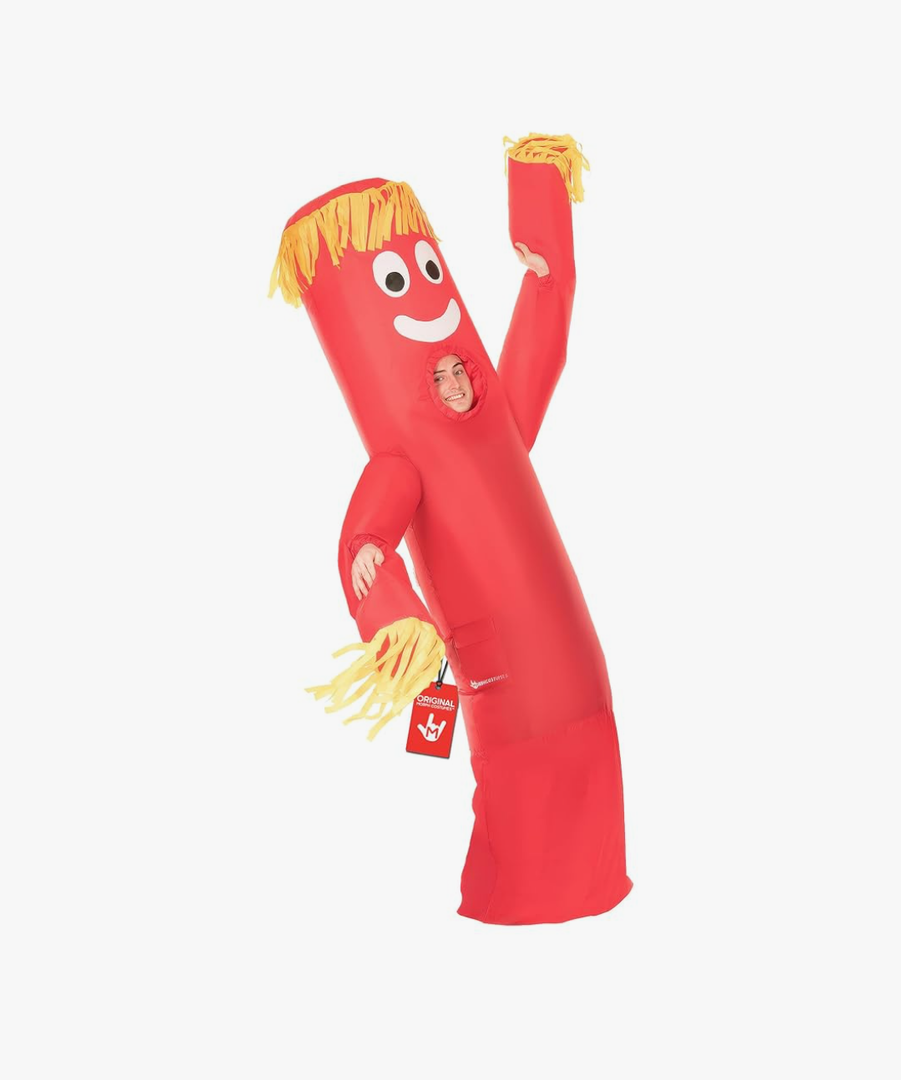 Morph Inflatable Tube Man Costume Adult, Wacky Inflatable Tube Man Costume, Halloween Costumes for Men