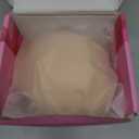 Invisible Sticky Bra Push Up, Reusable Adhesive Bra for Backless Dress, Seamless Silicone Nipple Covers for Women (C Cup, Beige, 2PCS)