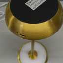 LED Cordless Table Lamp Rechargeable,Portable 6000mAh Battery Outdoor Bedside Table Lamps,3 Color Stepless Dimming Touch Battery Powered Lamp, Table Light for Restaurant/Patio/Camping/Bedroom(Gold)