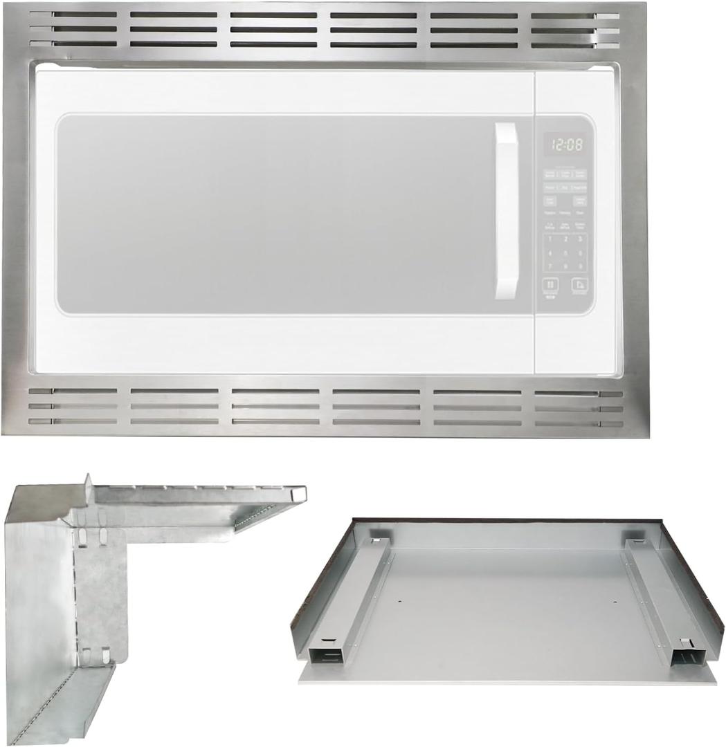 NN-TK922SS 27-Inch Microwave Oven Trim Kit, 27-Inch Stainless Steel Microwave Oven Trim Kit for 2.2 Cu Ft Built-in Microwave Oven, Microwave Oven Trim Kit