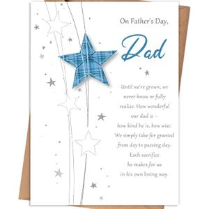 27 x Father's Day Card for Dad, Fathers Day Card Gift for Dad from Daughter, Son, Kids, Fathers Day Card for Daddy, Fathers Day Decorations