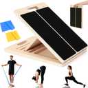 Slant Board for Calf Stretching, Wooden Slant Boards for Exercise, 300 Lbs Weight Capacity Squat Wedge, Premium Calf Stretcher, Physical Therapy Equipment for Rehab & Strength Training
