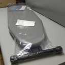 Deluxe Ironing Board with Heat Resistant Cover and Thicken Felt Pad, Heavy Sturdy Legs,Full Size Hanger Iron Board,Foldable (L-Grey)