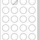 L LIKED 1.5'' Diameter Round Printable 500 Labels Sticker Labels for Laser/Inkjet Printer, Matte White Blank Circle Stickers, Strong Adhesive (25 Sheets)