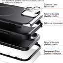 Diverbox for iPhone 15 Case [Compatible with MagSafe] [Shockproof] [Dropproof] [with Screen Protector ] Heavy Duty Protection Phone Case Cover for Apple iPhone 15 2023 6.1 inch (Black)