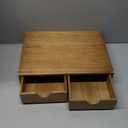 Wooden K Cup Organizer Coffee Pod Storage Box, Coffee Pods and Tea Organizer Holder, K Pod Drawer Coffee Maker Machine Stand, Organizador De Cafe, Kcup Drawer Organizer Under Brewer, 30 Pod Capacity