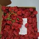 20 Pcs Dark Red Hydrangea Artificial Flowers Bulk, Faux Hydrangea Flowers Heads, Artificial Fake Silk Hydrangea Flowers with Stems, Red Flowers Artificial for Decoration Wedding Dcor