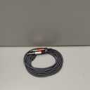 Tisino 1/8" to 1/4" Stereo Y-Splitter Cable-10ft, 3.5mm TRS to Dual 1/4" 6.35mm TS Mono Audio Breakout Cord for Phone, CD & MP3 Players, Speakers & Amps