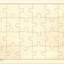 Blank Puzzle with 24 Pieces, Each Piece is Unique, Blank Wooden Jigsaw Puzzles with Tray for Crafts & DIY, Make Your Own Puzzle 11.7x8.8 Inches 1 Pack