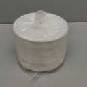 ECOLipak 6 Inch Disposable Compostable Small Paper Plates, 500 Pack Recycled Sugarcane Bagasse Biodegradable Heavy Duty Mini Dinner Appetizer Cake Dessert Plates for Party(White)