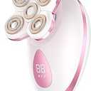 Electric Razors for Women - Upgraded Magnetic Electric Shaver for Women, Cordless Painless Hair Remover for Legs Bikini Face, Lady Trimmer for Sensitive Skin, Detachable and Waterproof, Pink