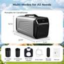 5200 BTU Portable Tent Air Conditioner for Camping, 4-in-1 Air Conditioner for Outdoor Indooer Using, 400W Consumption Quiet Small AC Unit for RV, Truck, Garage