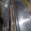 Sliding Pocket Door 24" x 80", 5-Panel Frosted Glass Panel with Soft Close Pocket Door Frame Kit, Interior & Closet Pre-Assembled Door Slab, White Primed