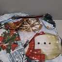 Brightown Christmas Garage Door Cover 7 x 16 ft Decorations, with Magnetic Hook and Elastic Cord for Easy Installation, Large Banner Backdrop for 2 Car Garage Door Party Wall Door Gate (White)