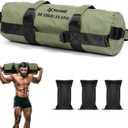 Yes4All Sandbags for Working Out, Adjustable Sand Bags for Weight Training with Handles, Multiple Colors & Sizes 5-200lbs