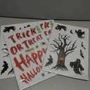 4 x JCFIRE 87Pcs Larger Halloween Window Clings Stickers for Glass, 9 Sheets Double Side Halloween Decorations Indoor Outdoor for Home Room School Office, Reusable Birthday Party Decor